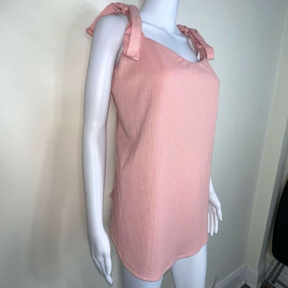 White Birch Tie Strap Top Lined Tank Top - Picture 4 of 10